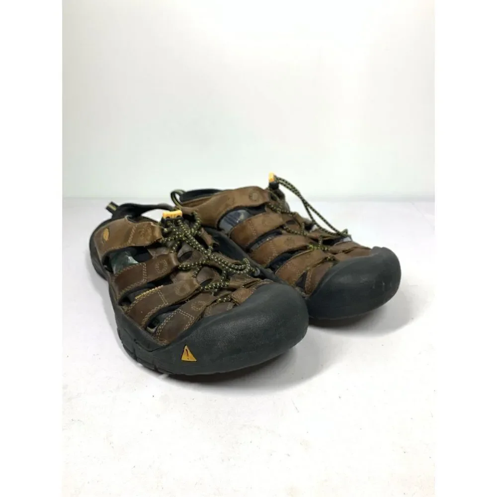 Keen Mens Newport Brown Leather Waterproof Sandals Mens Size 12